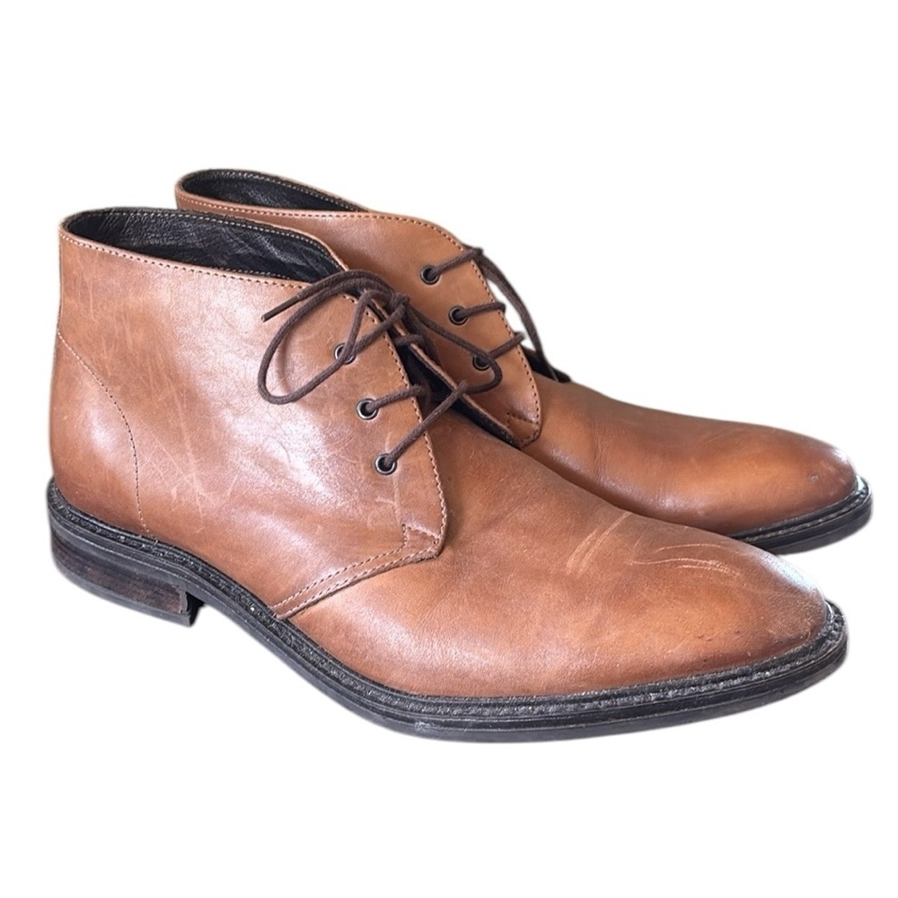 Alfani Lombard Brown Leather Chukka Boots Size‎ 11M